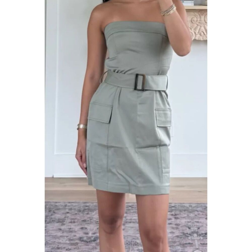 NWT Women's Utility Cargo Abercrombie Strapless Dress